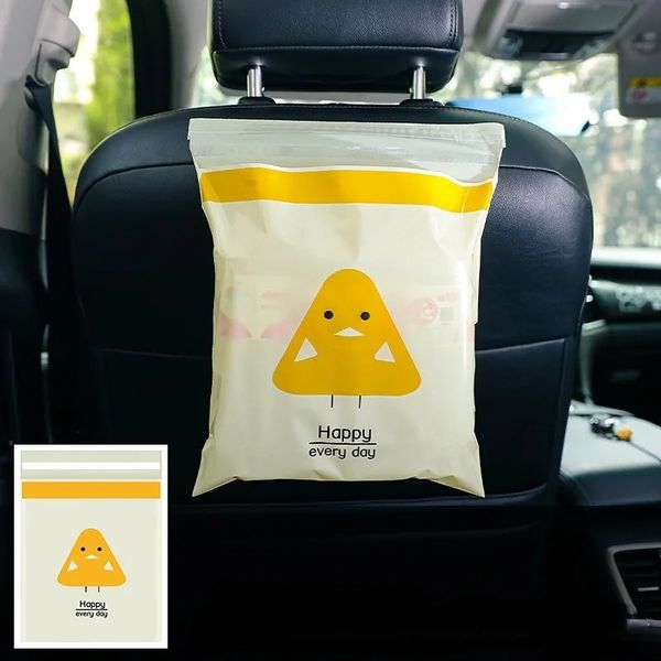 Sac poubelle de voiture jetable, 15 pièces, poubelle étanche, sac à coller n'importe où à l'intérieur de vos sacs de voiture