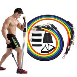 15-delige weerstandsbandenset Fitnessbanden Weerstand Gymapparatuur Oefenbanden Trektouw Fitness elastische trainingsexpander 220618