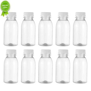 15 pièces bouteille de jus transparente bouteille en plastique bouteille de stockage de lait bouteille de boisson bouteilles de lait boisson en bouteille séparément