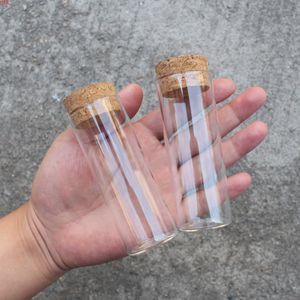 15 pièces 70 ml Tubes à essai avec bouchon en liège 37*100mm verre laboratoire verrerie pots à épices stockage pour artisanat bricolage bonne quantité