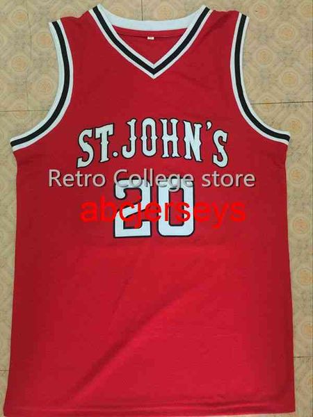 15 Ron Artest 20 Chris Mullin St John's Basketball Jersey Throwback Stitched Jerseys Shirt Personnalisé n'importe quel numéro Nom et taille Ncaa XS-6XL