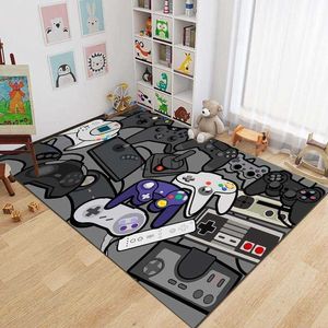 15 Maten Gamer Controller Karpetten Antislip Vloermat Deurmat Thuis Runner Tapijt Tapijt voor Slaapkamer Binnen Kinderen Speelkleed Alfombra HKD230901