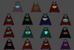 15 Style Luminous Cartoon Theme Kostuums Cosplay Mantelmasker voor kinderen nieuwste Glowinthedark Masquerade Child Super Hero Toys Part1848944