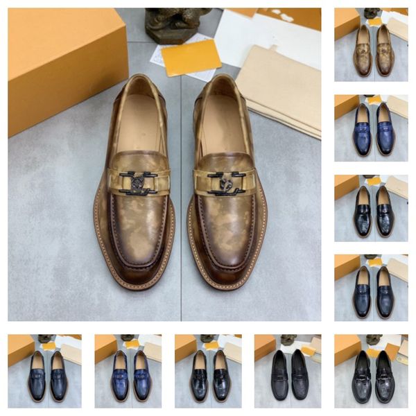 15 Estilo de lujo de alta calidad zapatos clásicos para hombres mocasines casuales Penny zapatos de conducción moda masculina cómodo cuero perezoso borla diseñador zapatos de vestir tamaño 38-45