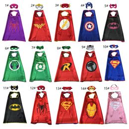 15 Stijl Enkele Laag 70 * 70cm Kinderen Cosplay Cape Halloween Kostuums Cartoon Movie Child Dress Up Birthday Geschenken Feestartikelen