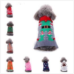 15 Styles Pet Dog Apparel Santa Kostuums Kerstjurk Lagen Funny Party Holiday Decoratie Kleding voor huisdieren Hoodies