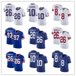 15 Tommy Devito Jersey 5 Kayvon Thibodeaux 8 Daniel Jones 56 Lawrence Taylor 92 Michael Strahan 12 Darren Waller 97 Dexter Lawrence II 13 Jalin Hyatt Football Jerseys