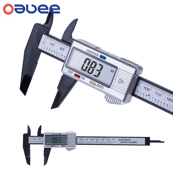 150/100mm pied à coulisse numérique électronique 6 pouces Vernier jauge micromètre outil de mesure pacomètre règle avec batterie