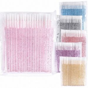 150/200pc jetable Nyl brosse à lèvres brillant mascara baguette propre applicateur L Extensi fournitures outil de maquillage cosmétique en gros x8vi #