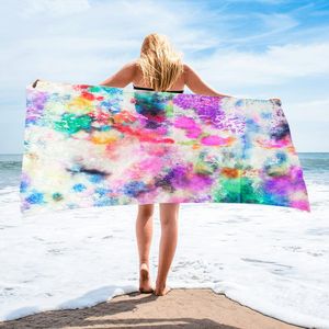 150 * 75 cm Microfiber Square Beach Handdoek Materiaal Tie-Dye Serie voor Volwassen CCF6031