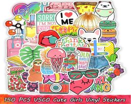 150 PCS VSCO IMPHERPORTHER MIGNES Girls Stickers Bombe Bouteille d'eau Autochtone Téléphone Boîtier de skateboard Guitar Guitar Favors9718752