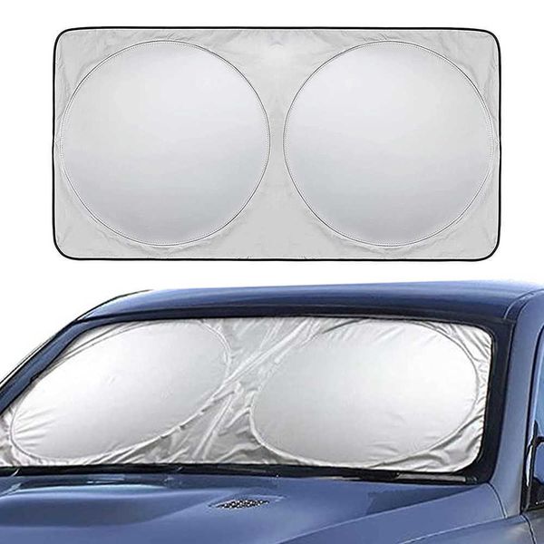 Pare-soleil de voiture 150X70cm, Film pour vitres avant et arrière, couverture de pare-brise, réflecteur de protection UV, style de voiture, haute qualité