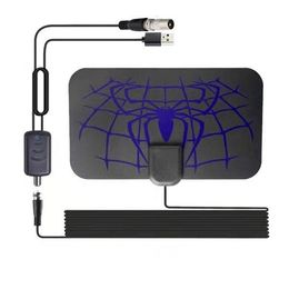 Antena De TV Digital Spider HD de 1500 millas DVB-T2 interior 1080P HDTV receptor amplificador de señal amplificada 4k antena de TV interior Iptv nuevo