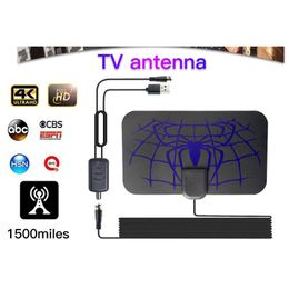 1500 Miles Spider HD Digitale TV-antenne Indoor DVB-T2 1080P HDTV Versterkte signaalversterker Ontvanger 4k interieur TV-antenne Iptv