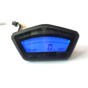 15000 RMP Universel Moto LCD Numérique Jauge Panneau Compteur De Vitesse Tachymètre Odomètre Pour Moto Scooter Motocross ATV Ajuster 7 Couleurs 299 km/h