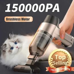 150000PA Krachtige draadloze auto -vacuümreiniger mini draagbare handheld voor thuisapparaat Reinigingsmachine Toetsenbord 240418