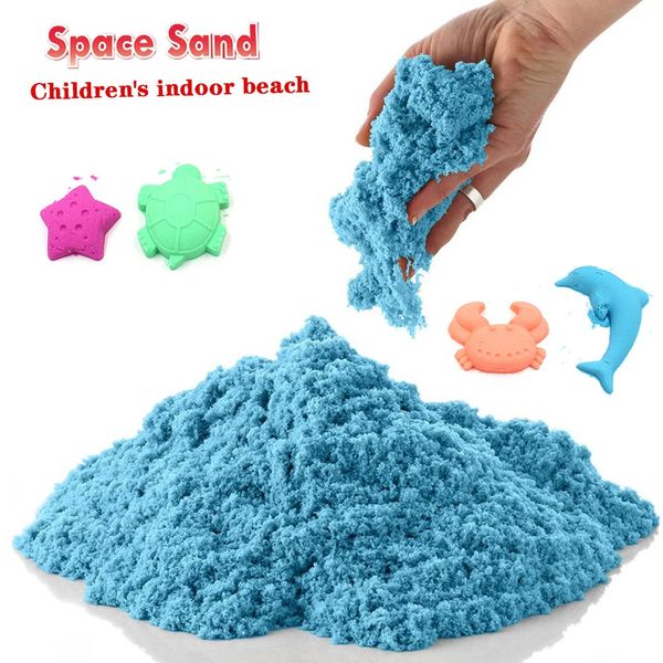 1500g juguetes dinámicos de arena arcilla mágica coloreada suave limo espacio suministros juego modelo herramientas antiestrés para niños 240112