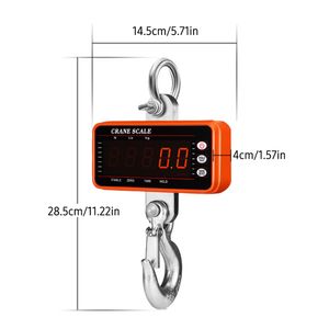 1500 kg/500 kg digitale hangende schaal afstandsbediening elektronische schaal zware kraanschaal dimbare led industriële haakschalen