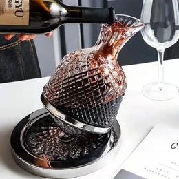1500 ml créativité cristal verre tasse Rotation gobelet vin aérateur décanteur pour verres tasse cadeaux créatifs 240111