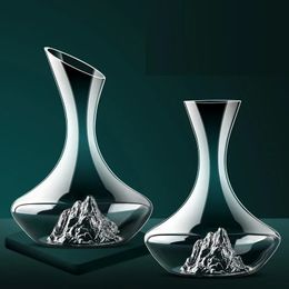 1500 ml iceberg Decanter Creative Lead-Free Crystal Material Luxury Highend Home Red Wine Vins Distributeur Pot 240407