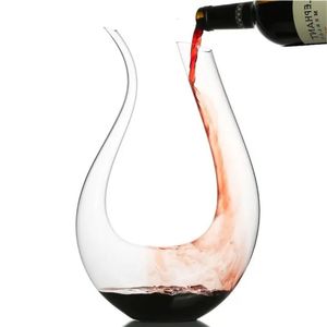 1500 ml U Forme Dégantre à vin clair Clead-Free Crystal Glass Hand Blown Red Whisky Whisky Home Wedding Bar Accessoire 240415