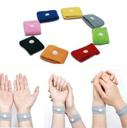 1500 stks / partij Top Sports Manchetten Veiligheid Gezondheidszorg Travel Polsbandjes Anti Misselijkheid Auto Sea Seick Anti Motion Sickness Motion Sick Pols Bands LX691