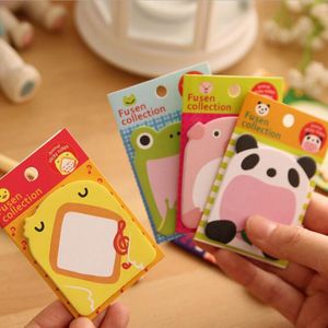 1500 stks Memo Pad Sticker Post Sticky Notes Creative Briefpapier Bos Animal Serie Leuke Document Kladblok Mooie Happy Zoo Cartoon