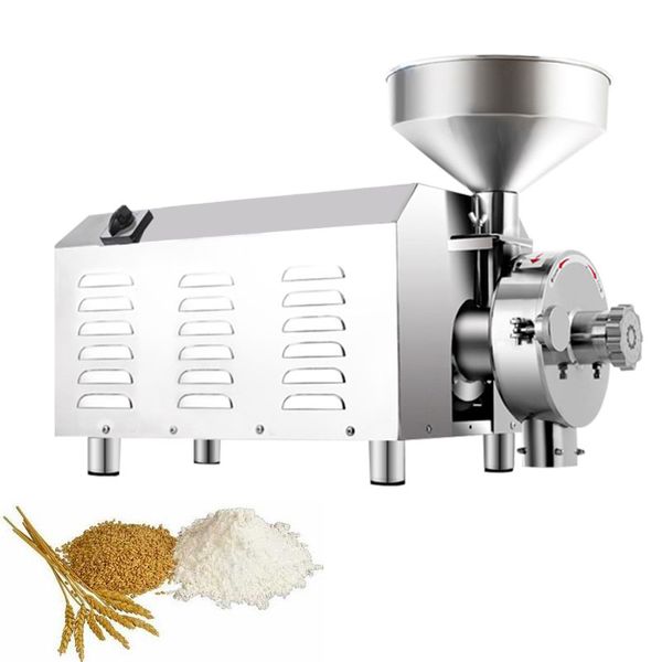 1500R/MIN robots culinaires électriques acier inoxydable Malt maïs broyeur épaisseur réglable moulin meulage médecine farine broyeur 3600W