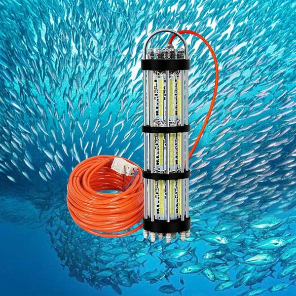 1500W 30M Câble Couleur verte LED Appât de pêche lumière haute puissance pour la pêche de nuit292a