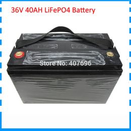 1500W 36v 40Ah batterij 12S 36V LIFEPO4 EBIKE batterij gratis douanerechten met 43.8V 5A-oplader