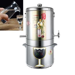 1500W Destilador de Alcohol Equipo de Elaboración de Cerveza Casera Elaboración de Licor de Destilación Pequeña Máquina de Elaboración de Alcohol de Cobre Inoxidable 5L Máquinas para Elaborar Vino en Casa