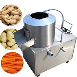 Machine à éplucher les pommes de terre électriques commerciales 1500W, en acier inoxydable, entièrement automatique, Taro, gingembre, éplucheur de pommes de terre, type 350