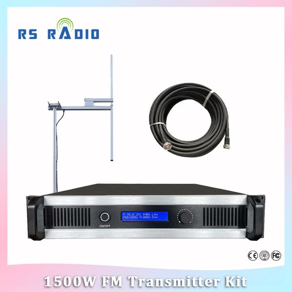 Transmisor de radio profesional inalámbrico de la transmisión de Fm de 1.5KW 1500W 87.5-108 megaciclos