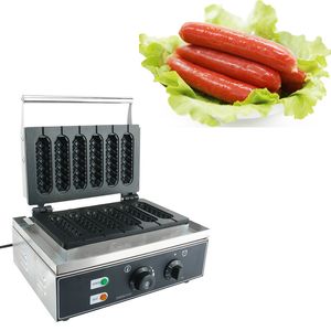 1500W Huishoudelijke Wafel Machine Elektrische Bakken Pannen Sausage Milk Thee Dessert Shop Snack Apparatuur Hoog rendement 110V / 220V