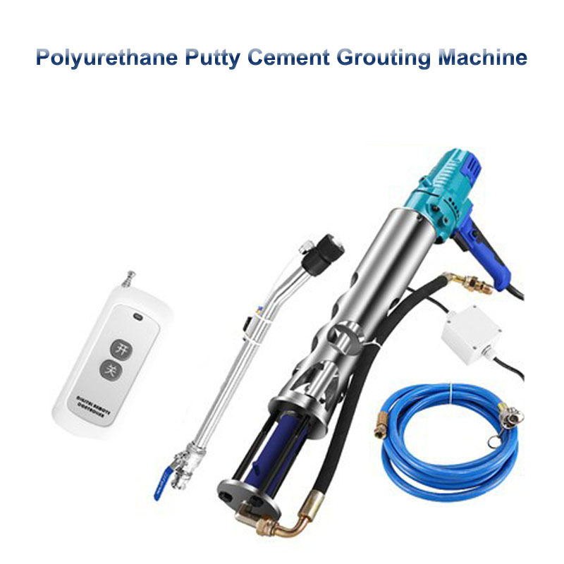 1500W Portable Polyurethane Putty Cement Grouting Machine High Pressure Waterproof Spraying Machine Multifunctional Spraying Tool