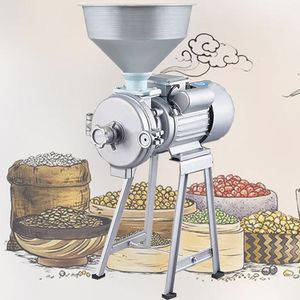 Molino eléctrico de alimentación eléctrica de 1500 poca potencia Cereales húmedos y secos de maíz Grano de maíz Café Café de trigo Molino de molino