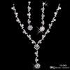 15049 Bijoux de mariée bon marché Collier en alliage plaqué strass perles de bijoux en cristal pour la mariée de mariée de demoiselle d'honneur