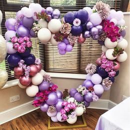 150cm globos arco redondo/arcos de corazón guirnalda corona de flores de boda para navidad baby shower niños 1er cumpleaños de cumpleaños decoración de bricolaje