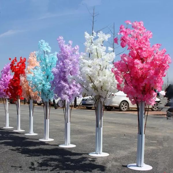 150 cm de hauteur fleur artificielle fleurs de cerisier arbre route mène chemin de mariage allée colonne centres commerciaux porte ouverte décoration stands ZZ