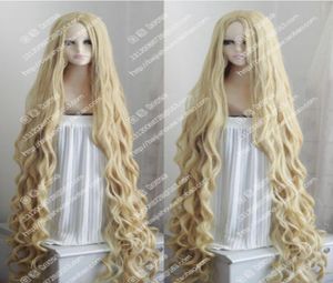150 cm de long Wavy Curly Wig Occident Style pastoral Mix Blonde Cosplay Wig Hair7437577