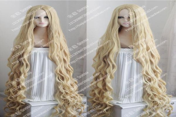 150 cm de long Wavy Curly Wig Occident Style pastoral Mix Blonde Cosplay Wig Hair gtgtgt Nouvelle mode de haute qualité P3210150