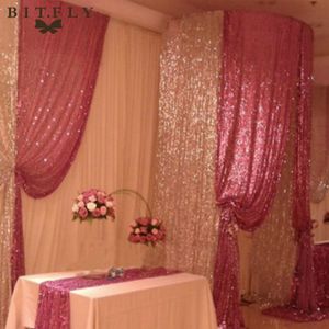 150 cm x 300 cm Sparkly Pailles geborduurde stof Paillette Soft Net achtergronddruppel voor bruiloft Banquet Party Decoration 201201