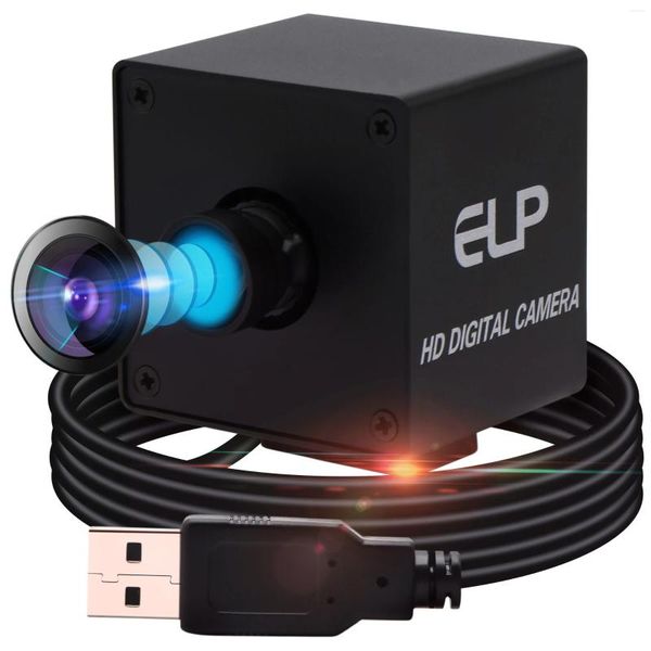 Lente ojo de pez gran angular de 150 grados 2592 1944 Cámara USB Cmos de alta resolución OV5640 MJPEGYUY2 Mini cámara web