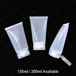 150g 200g Botella de plástico para apretar 200ml 150ml Envase cosmético vacío Loción corporal Crema Tubo de embalaje de viaje Envío gratis