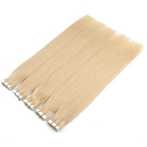 150g 60pcs inch Huid Inslag PU in Menselijk Haar INDIAN REMY naadloze handgebonden tape hair extensions