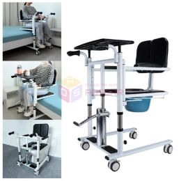 Chaise de patient hydraulique 150 kg Chaise de portance transférée avec un siège divisé de 180 ﾰ et un pan de lit 330 lb de patient Lift