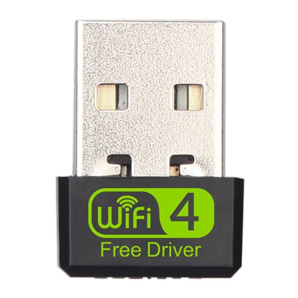 Adaptador WiFi USB de 150M tarjeta de red controlador gratuito RTL8188GU 150Mbps para PC Ethernet Dongle 2,4G Antena Wi Fi receptor Windows XP WIN7 WIN8 WIN10