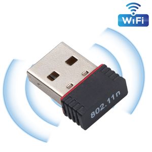 Adaptador inalámbrico Wifi USB de 150M 150Mbps IEEE 802.11n g b Mini adaptadores de antena Chipset RTL8188 ETV EUS Soporte de tarjeta de red Controlador de TV-BOX gratis