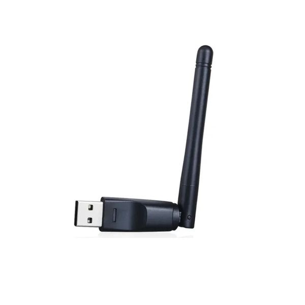 Tarjeta de red inalámbrica de 150Mbps 2.4G USB 2DBI Antena Wifi Adaptador Ralink RT5370 Dongle Network Tarjeta para la computadora portátil PC