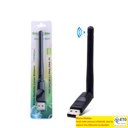 150 Mbps MT7601 Wireless Network Card Mini USB WiFi Adapter LAN WiFi -ontvanger Dongle -antenne voor pc -ramen